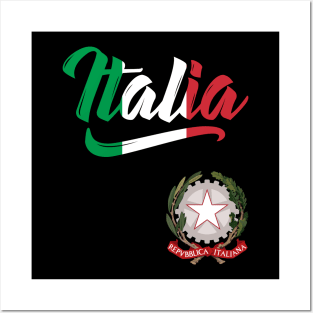 Italia Coat of Arms Italian Italy Italiano Posters and Art